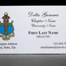 Business Cards Delta Gamma