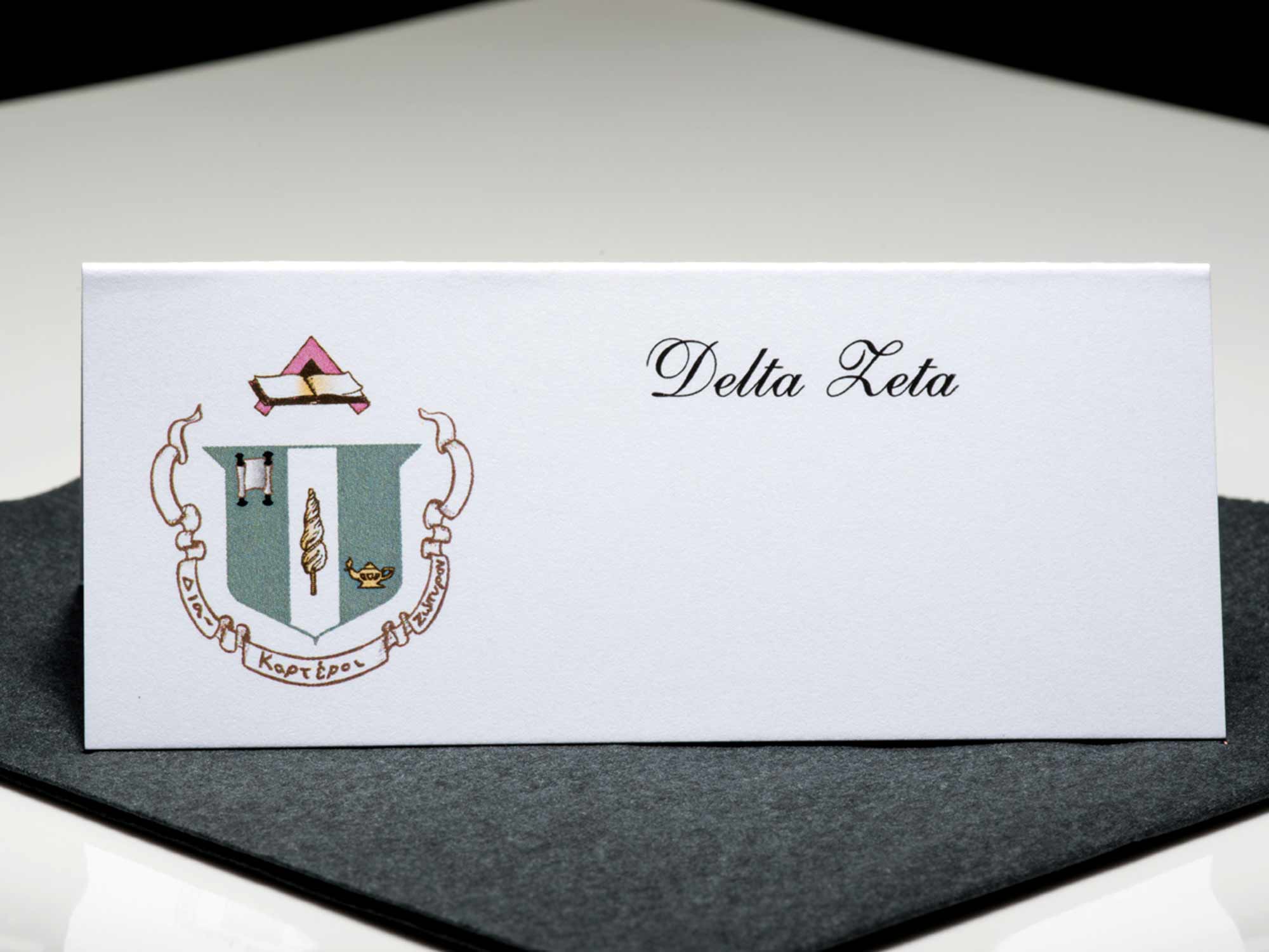 Formal Place Cards Delta Zeta