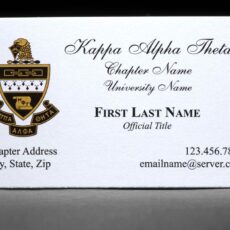 Business Cards Kappa Alpha Theta