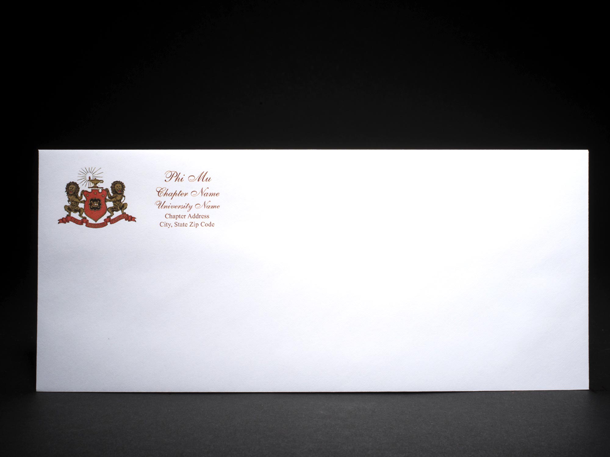 Business Size Envelopes Phi Mu