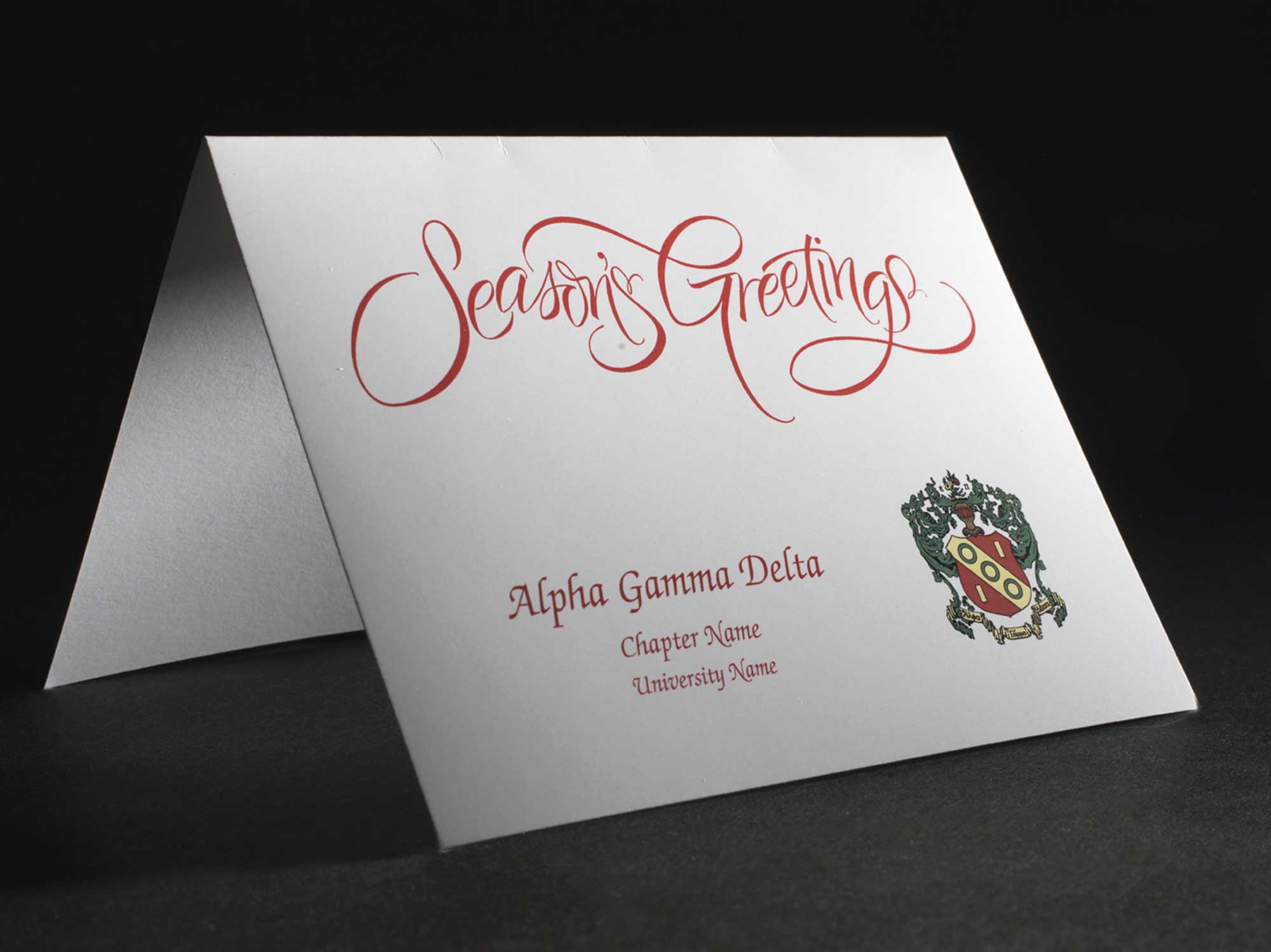 Seasons Greetings Cards Alpha Gamma Delta