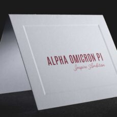 Official Notecards With New Graphic Standard Alpha Omicron Pi
