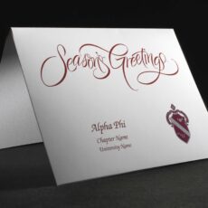 Seasons Greetings Cards Alpha Phi