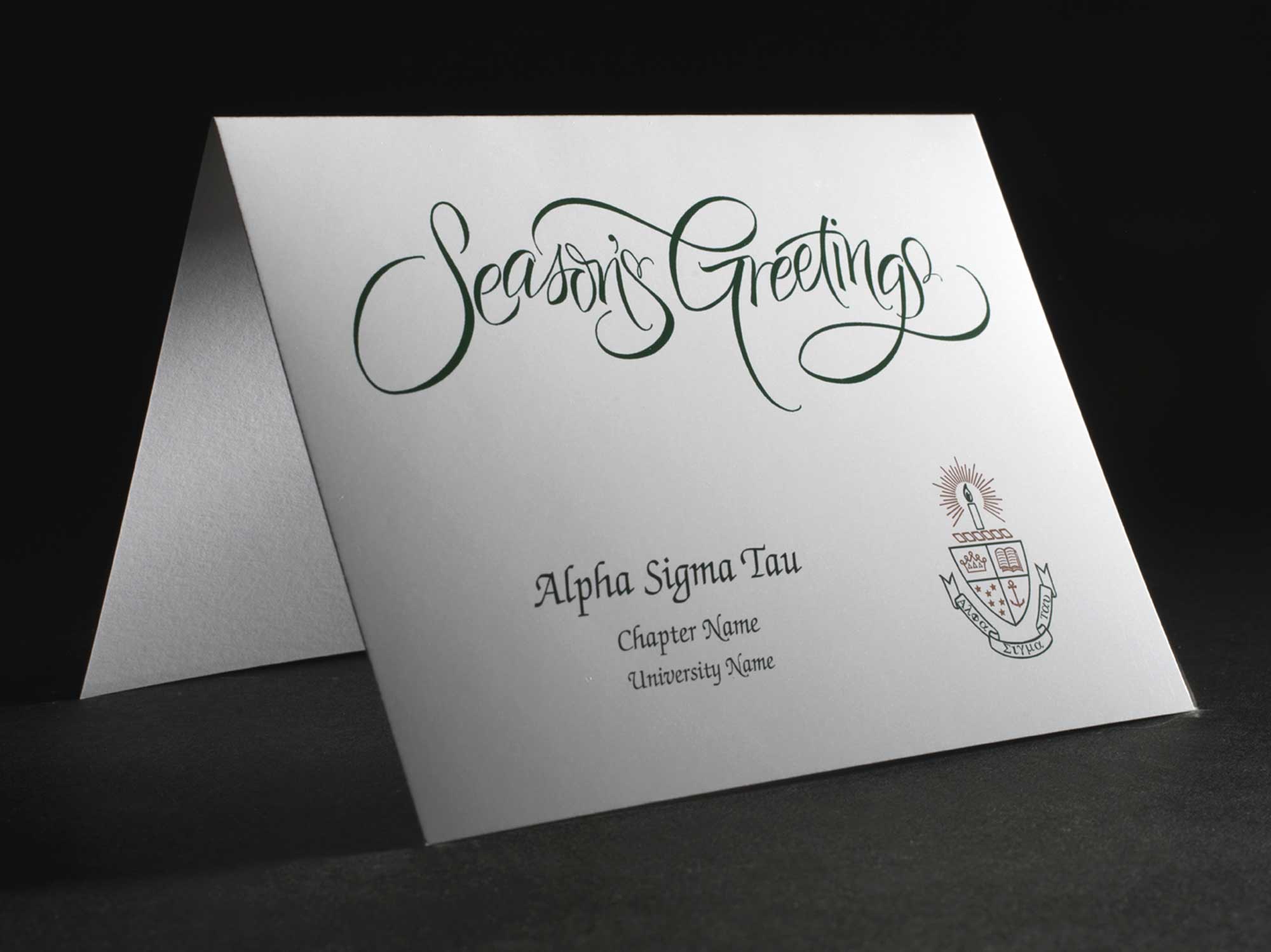 Seasons Greetings Cards Alpha Sigma Tau