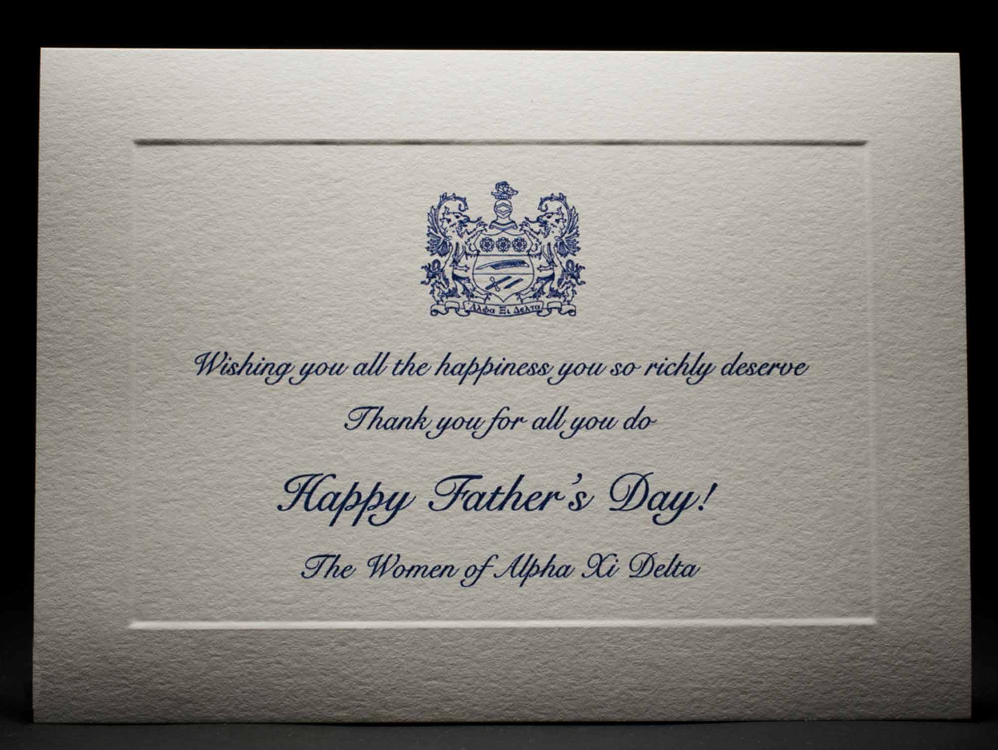Father's Day Cards Alpha Xi Delta