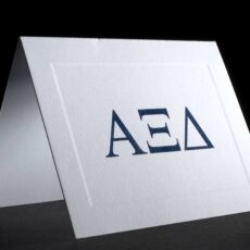 Raised Greek Letter Notecards Alpha Xi Delta