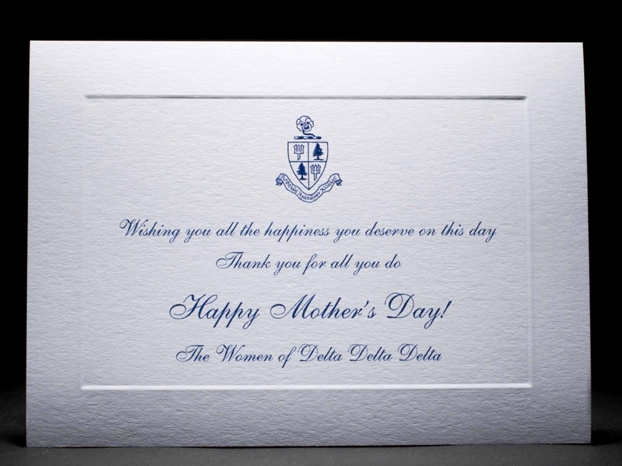 Mother’s Day Cards Delta Delta Delta