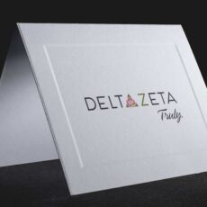 Official Notecards With New Graphic Standard Delta Zeta