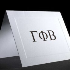 Raised Greek Letter Notecards Gamma Phi Beta