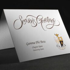 Seasons Greetings Cards Gamma Phi Beta