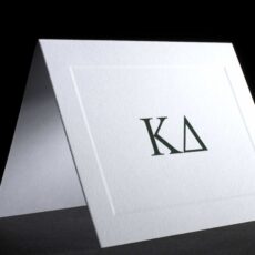 Raised Greek Letter Notecards Kappa Delta