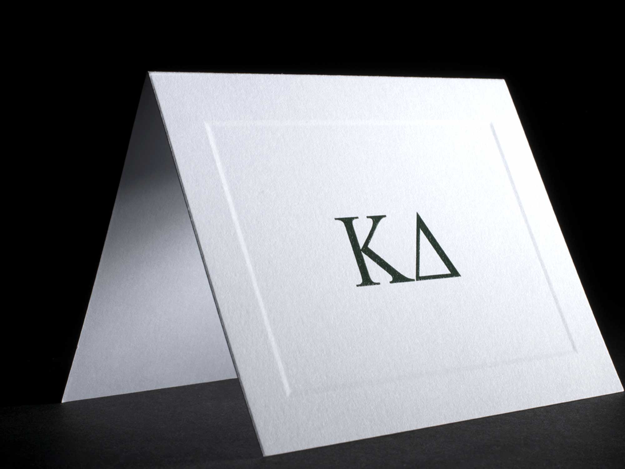 Greek Letter Raised Notecards Kappa Delta