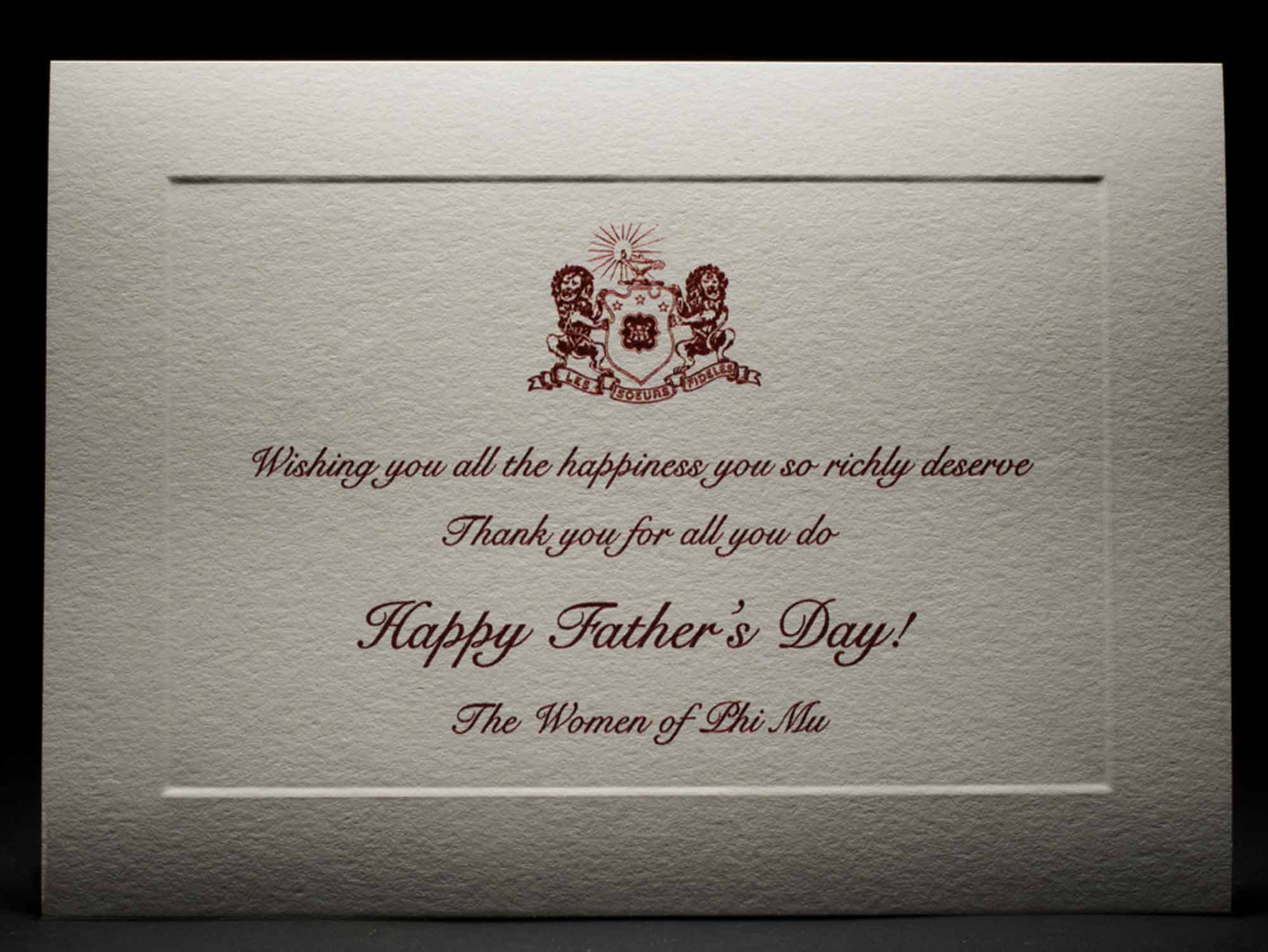 Father's Day Cards Phi Mu
