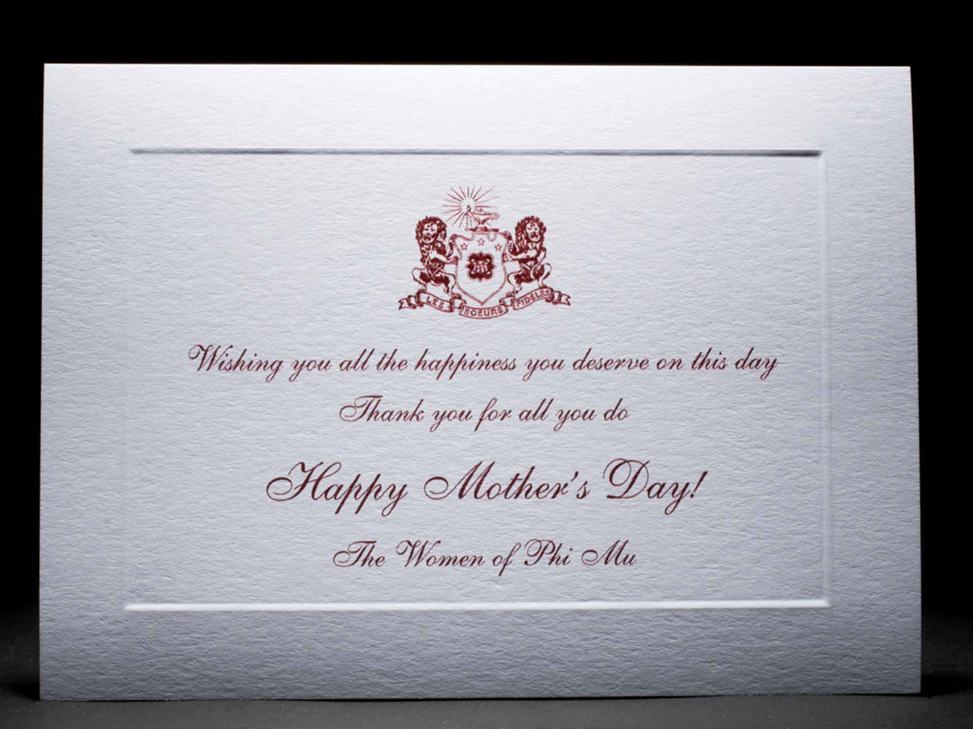 Mother's Day Cards Phi Mu
