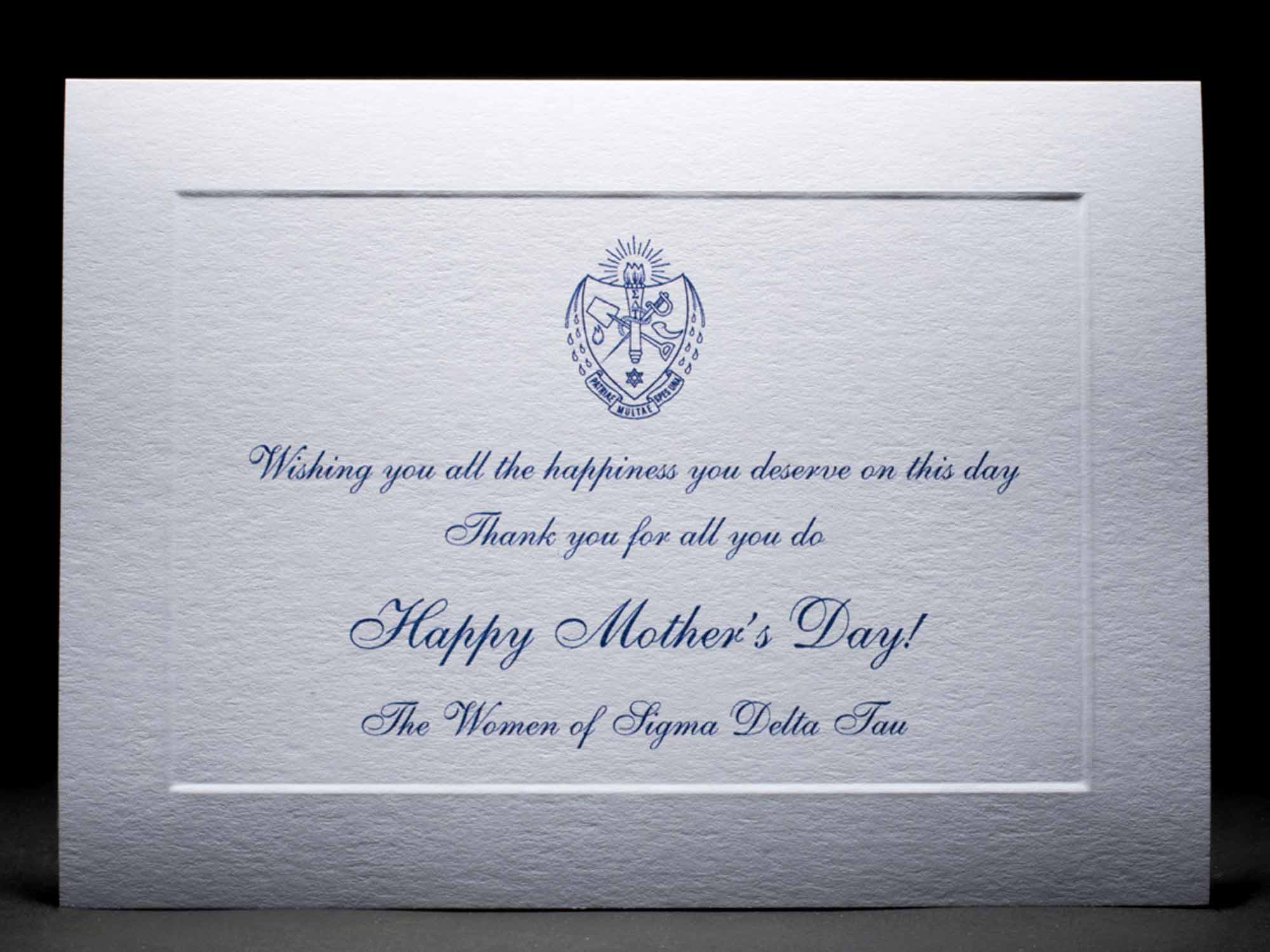 Mother's Day Cards Sigma Delta Tau