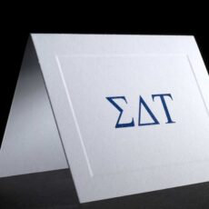 Raised Greek Letter Notecards Sigma Delta Tau