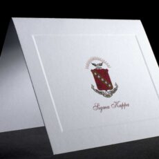 Full Color Crest Notecards Sigma Kappa