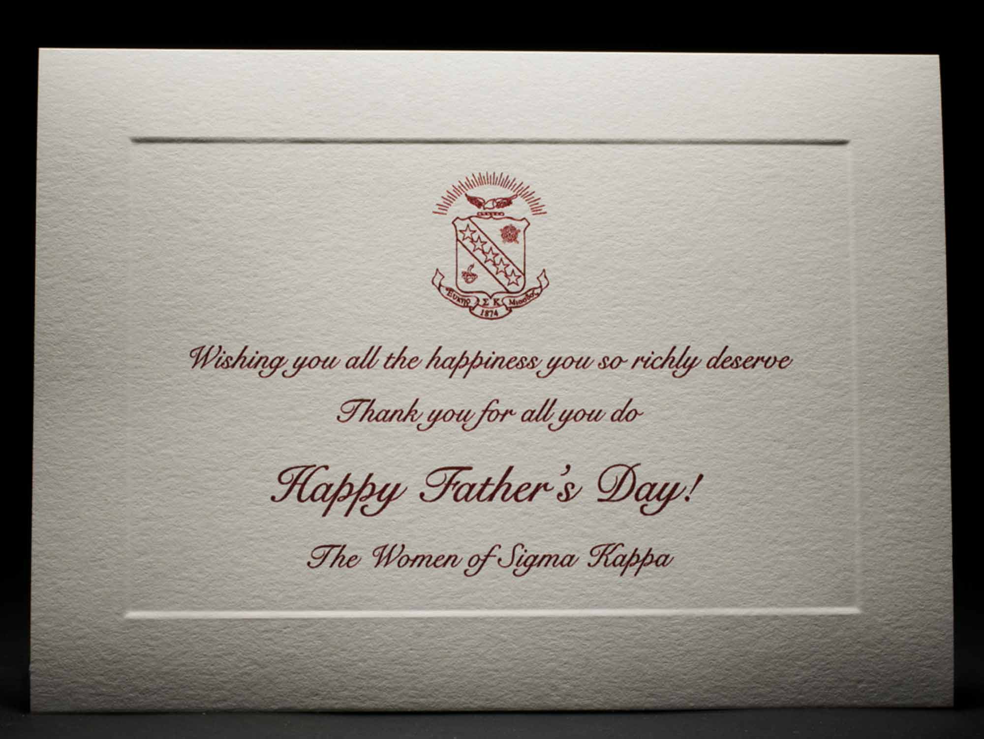 Father's Day Cards Sigma Kappa