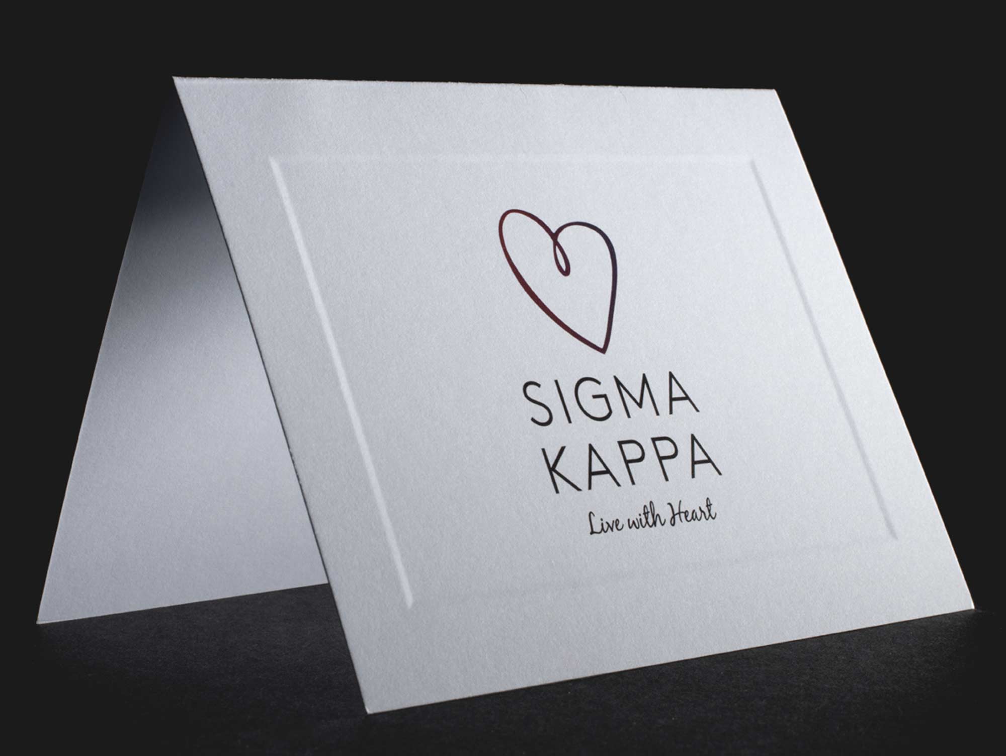 Official Notecards with New Graphic Standard Sigma Kappa