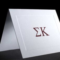 Raised Greek Letter Notecards Sigma Kappa