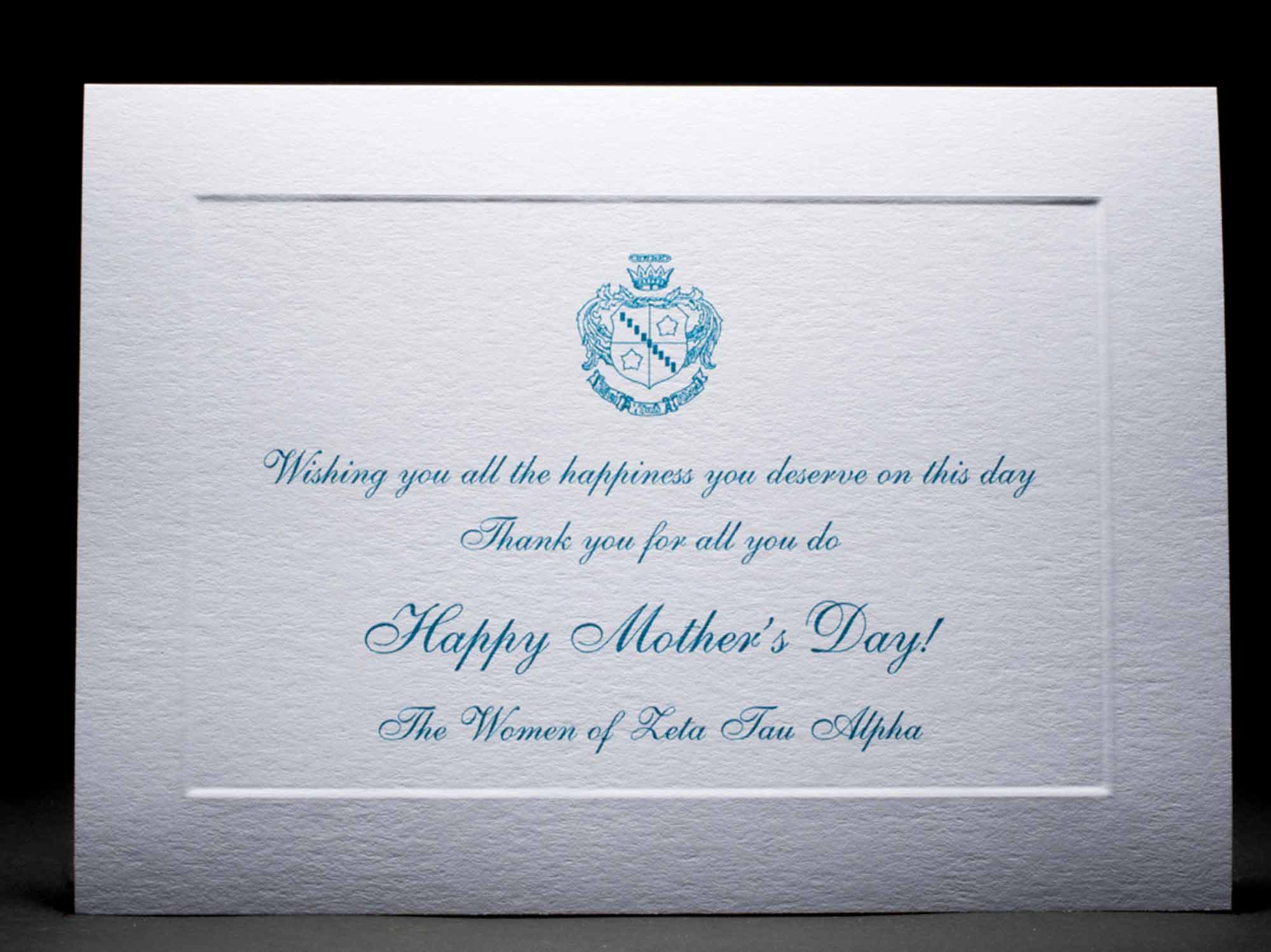 Mother's Day Cards Zeta Tau Alpha