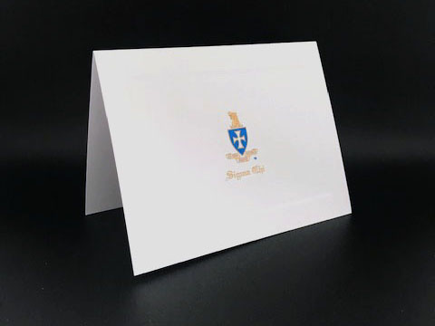 Engraved Notecards Sigma Chi