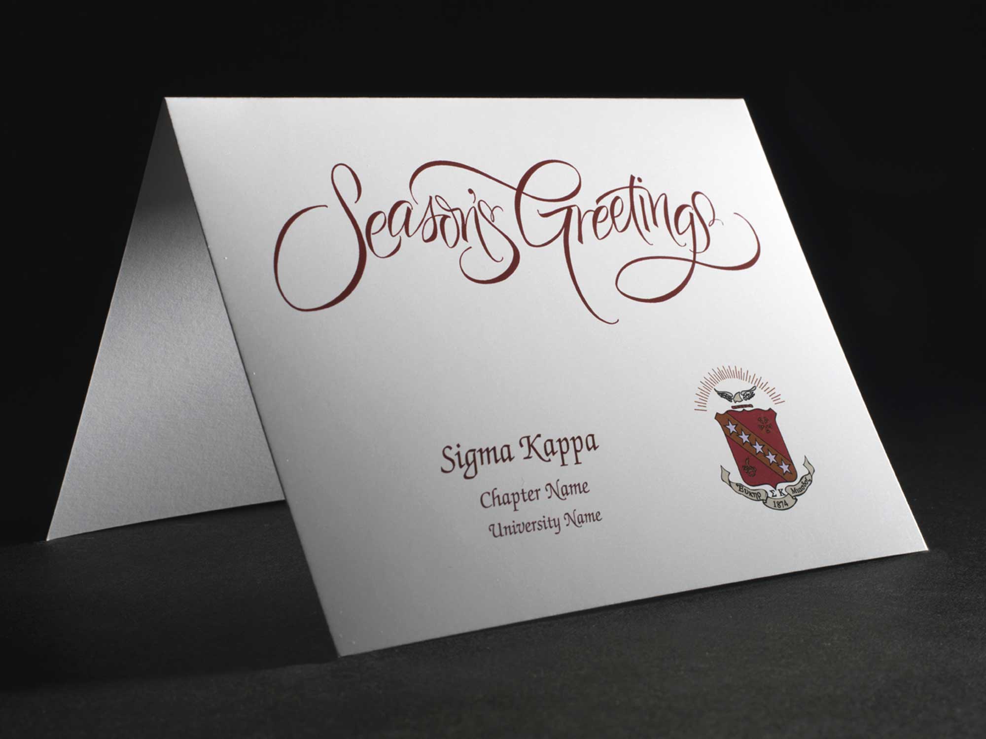 Seasons Greetings Cards Sigma Kappa