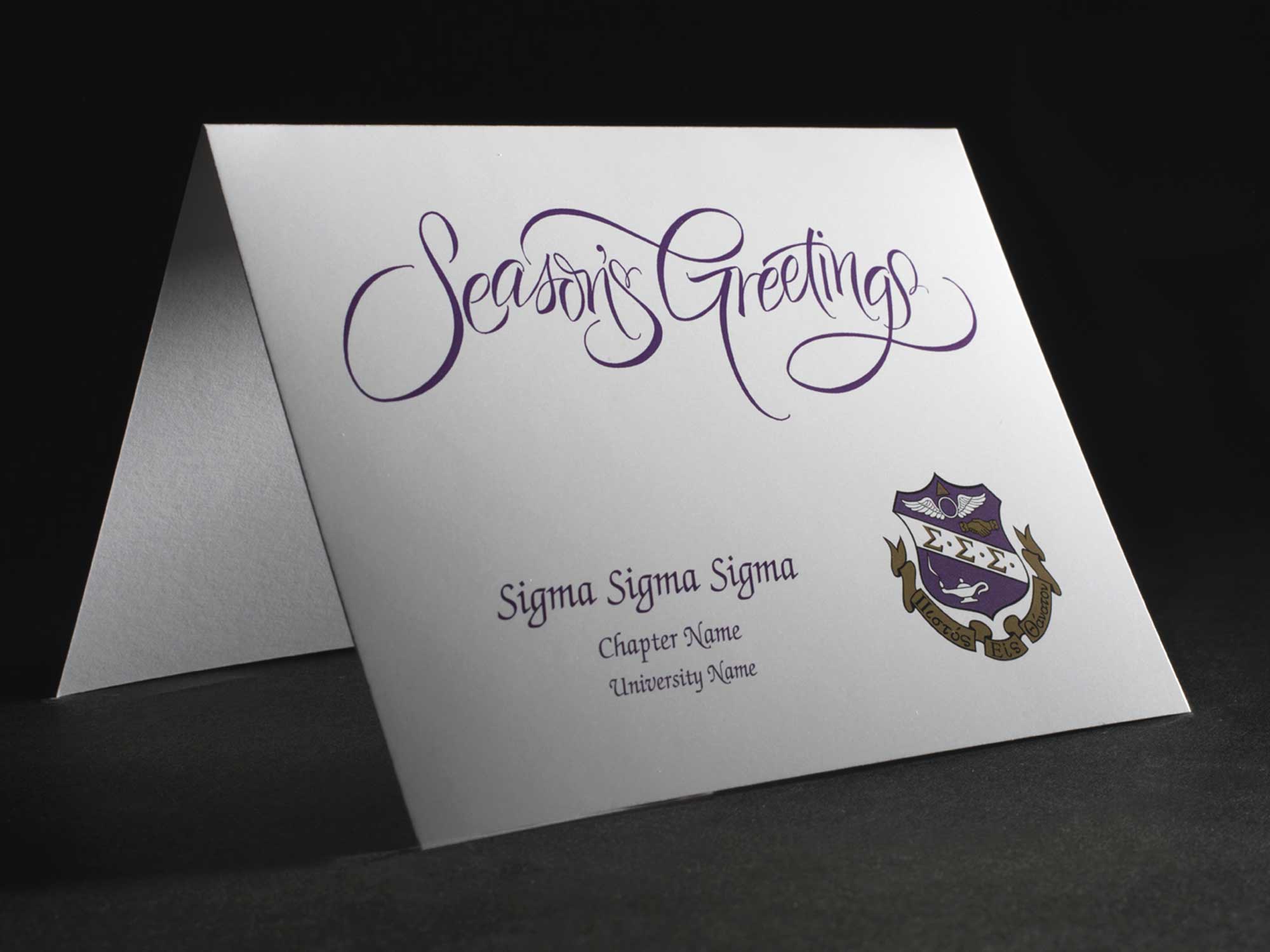 Seasons Greetings Cards Sigma Sigma Sigma