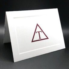 Full Color Greek Letter Notecards Triangle