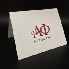 Official Notecards With New Graphic Standard Alpha Phi