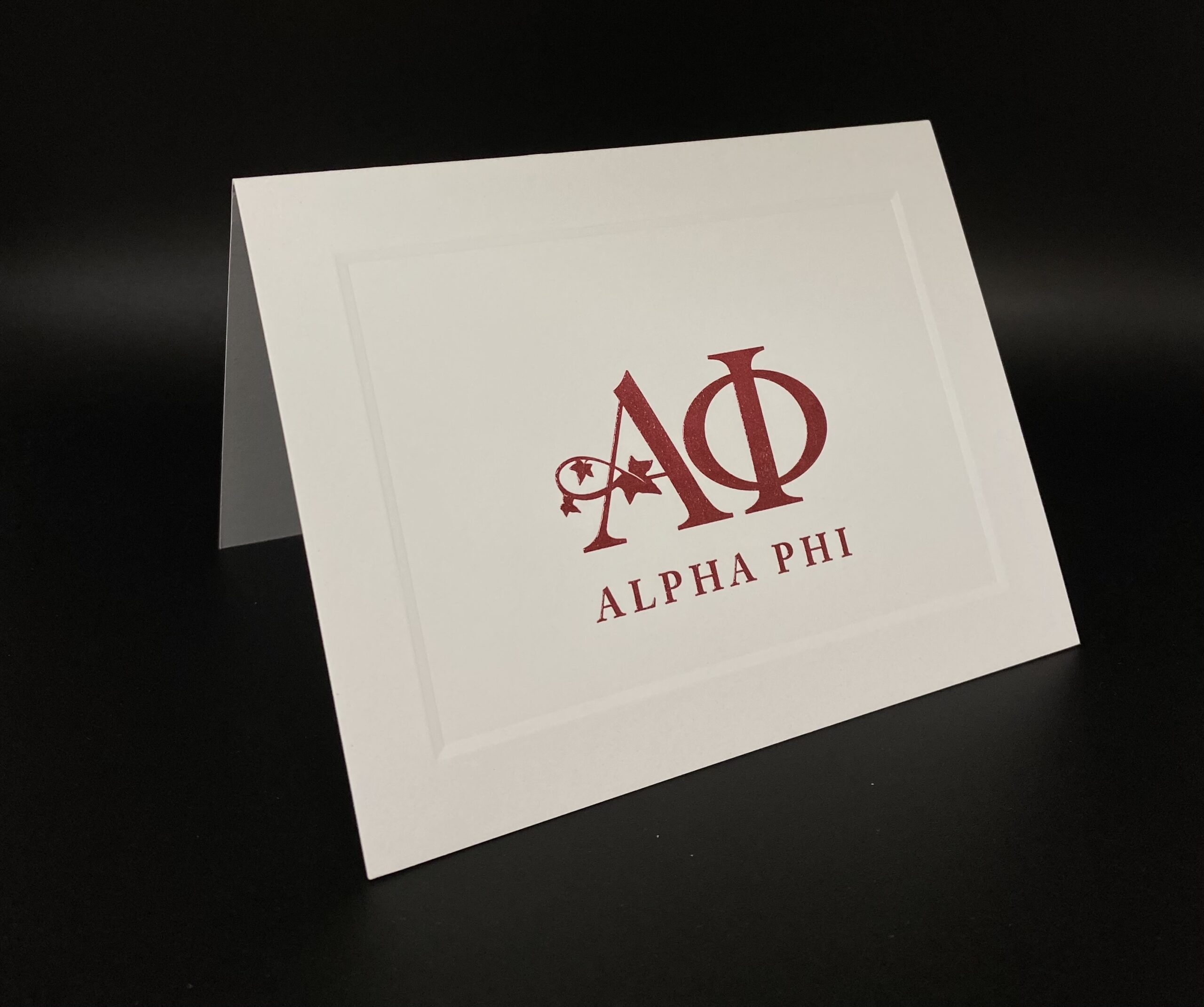 Official Notecards With New Graphic Standard Alpha Phi