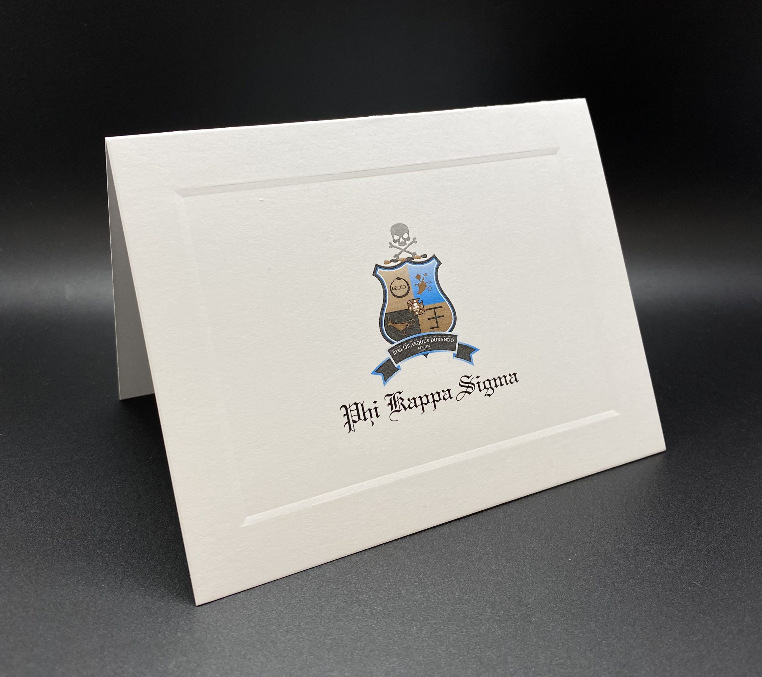 Full Color Crest Notecards Phi Kappa Sigma