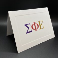 Full Color Greek Letter Notecards Sigma Phi Epsilon