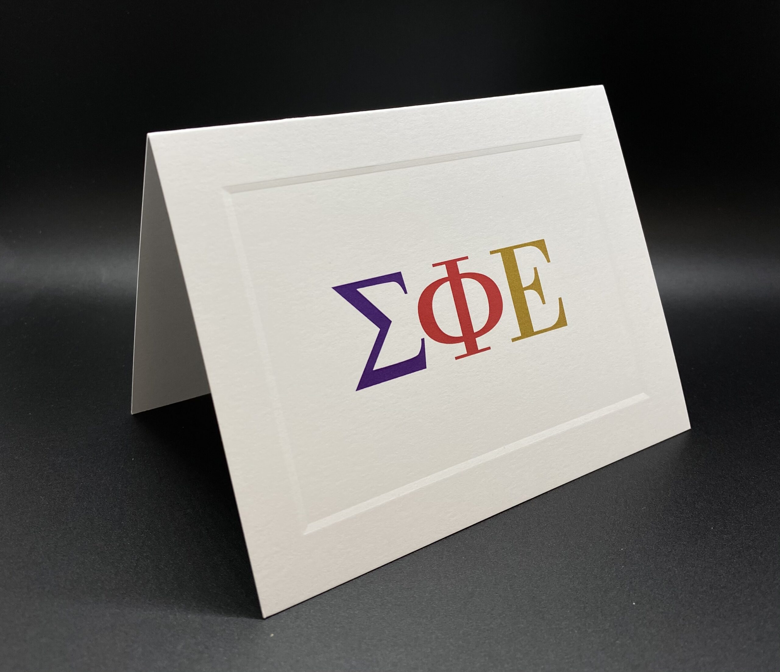 Full Color Greek Letter Notecards Sigma Phi Epsilon
