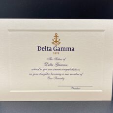 Official Parent Congratulations New Member Delta Gamma