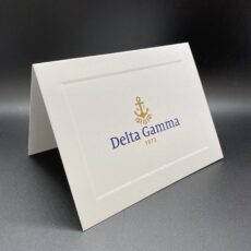 Official Notecards With New Graphic Standard Delta Gamma