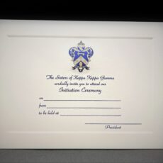 Engraved Initiation Invitations Kappa Kappa Gamma