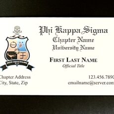 Business Cards Phi Kappa Sigma