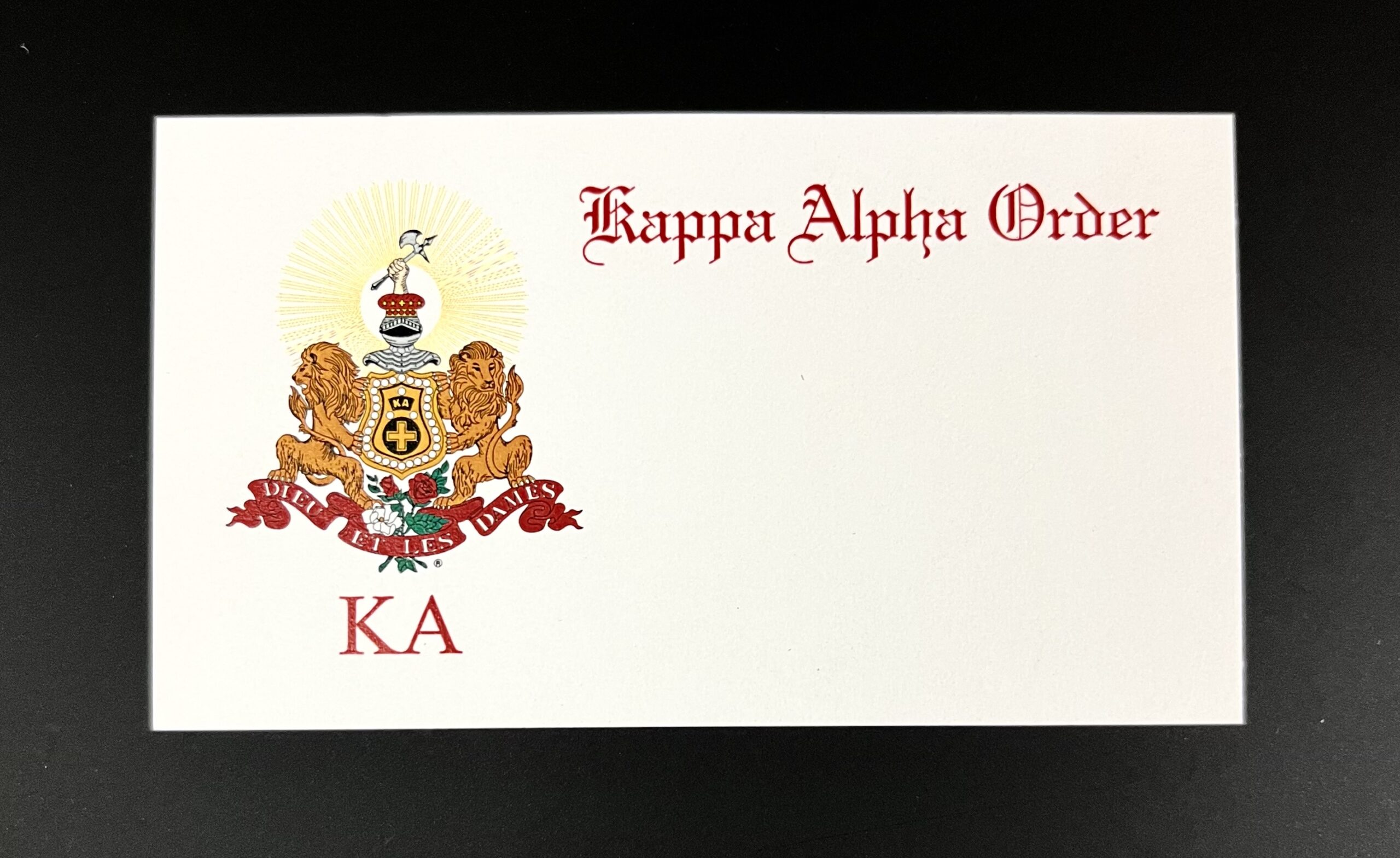 Nametags Kappa Alpha Order