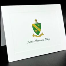 Full Color Crest Notecards Alpha Gamma Rho
