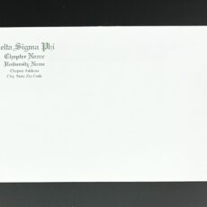 Business Size Envelopes Delta Sigma Phi