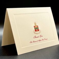 Engraved Thank You Cards Alpha Chi Omega