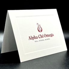 Official Notecards With New Graphic Standard Alpha Chi Omega