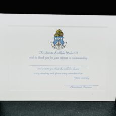 Recommendation Thank You Cards Alpha Delta Pi