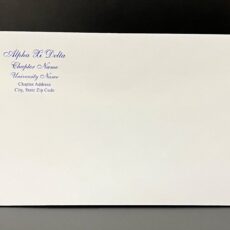 Business Size Envelopes Alpha Xi Delta