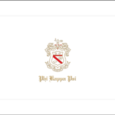 Engraved Notecards Phi Kappa Psi