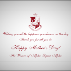 Mother’s Day Cards Alpha Sigma Alpha